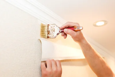 Pose de papier peint à Genay — revêtements muraux et toiles de verre